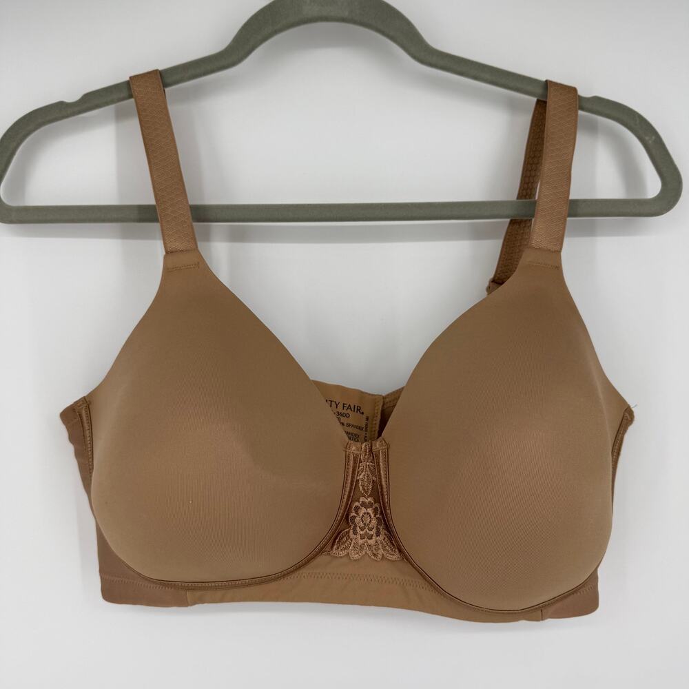 Vanity Fair Beauty Back Full Figure Wire free Bra SZ 36DD 71380 Totally Tan
